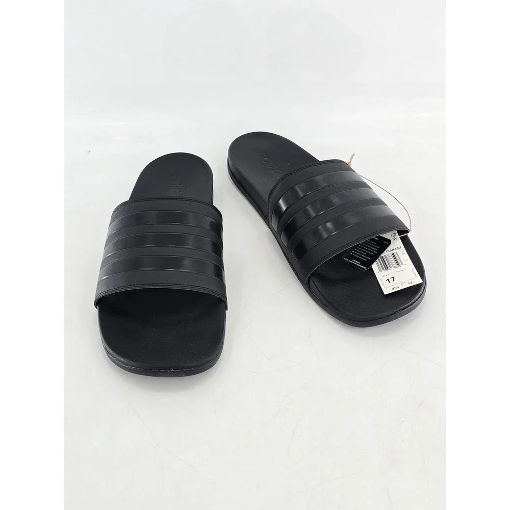 Adidas Adilette Comfort Slides Mens Size 17 Black GZ5896 - New